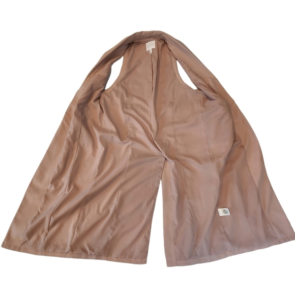 Leith sleeveless cardigan duster vest. Blush pink.  Size xs - Picture 8 of 14